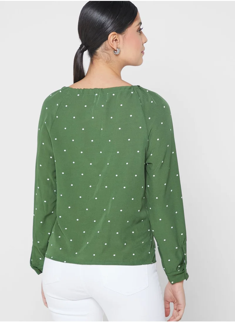 ELLA Graphic Print Top