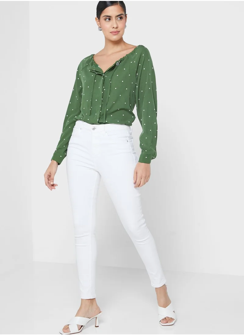ELLA Graphic Print Top
