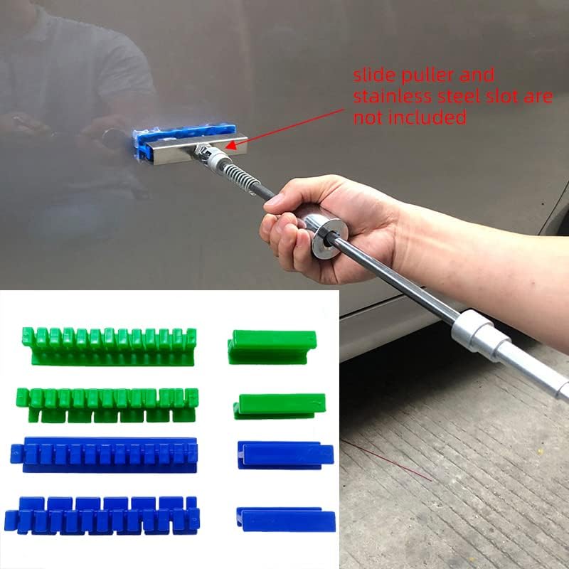 CYGOODS Consumables Car Dent Pulling Glue Nylon Tabs, Dent Repair Tools, for Auto Paintless Repair Slide Hammer Puller, Long Damage Removal Tool Set -16pcs Nylon Glue Tabs - Image 5