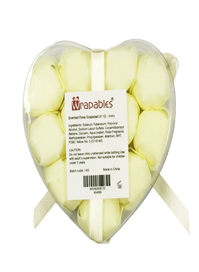 Wrapables Scented Rose Soaps (set of 12) - Ivory - Image 3