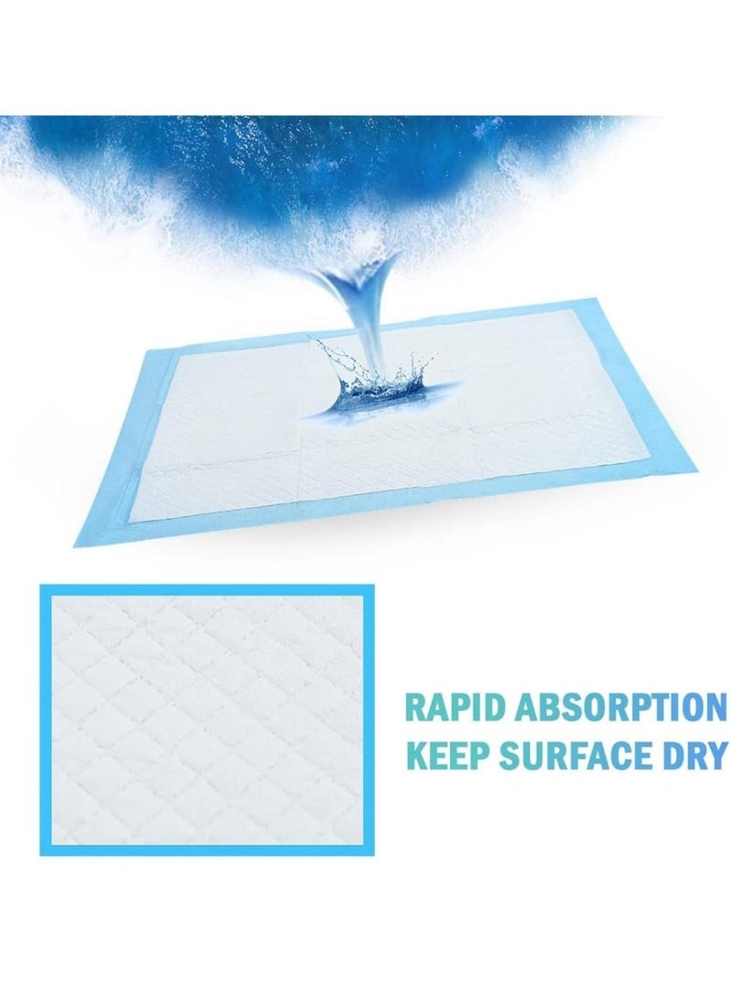 100 Pcs Small Disposable Changing Pad Leak-Proof Underpad Bed Table Protector Mat, Soft Non-Woven Fabric, 33x45cm