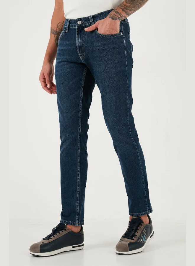 Buratti  Buratti Cotton Regular Fit Normal Waist Straight Leg Jeans Men's JEANS 2211C35PARMA for Men | Best Price UAE