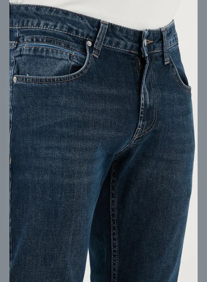 Buratti  Buratti Cotton Regular Fit Normal Waist Straight Leg Jeans Men's JEANS 2211C35PARMA for Men | Best Price UAE