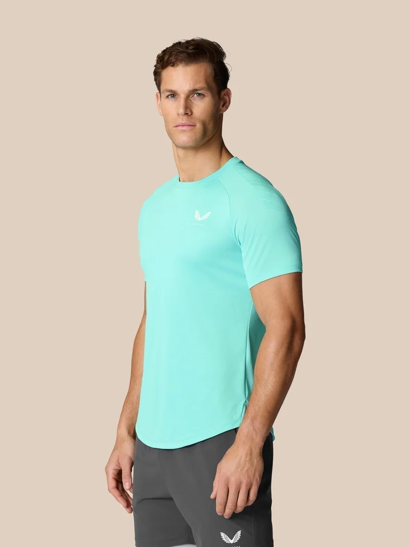 CASTORE Castore Flow Training Muscle Grip T-shirt - Light Aqua