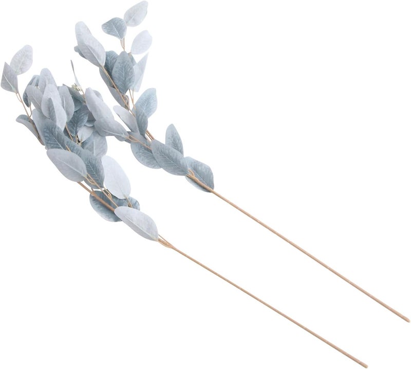 Lifelike Eucalyptus Leaf Bouquet 2pcs Artificial Fake Bouquet Decor Greenery Branch for Home Table Centerpiece and Office Decoration - Image 1