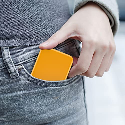 Kintion مرآة جيب كينتيون، 1X/3X تكبير، مرآة مكياج مضيئة مدمجة للسفر مع ضوء، مزدوجة الجوانب، محمولة، قابلة للطي، مرآة صغيرة مضيئة للهدايا، صفراء - Image 3