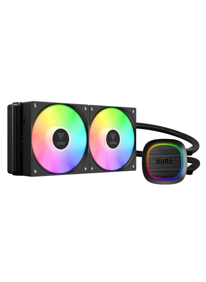 GAMDIAS AURA GL240 V2 PERFORMANCE ARGB LIQUID COOLER  - Image 1