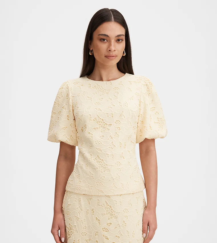 فورايفر نيو Elora Puff Sleeve Top