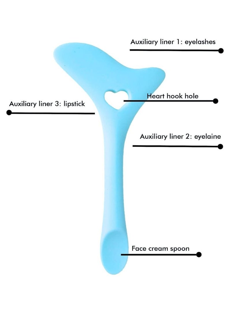 Prime by javaudan Eyeliner Stencils Wing Tips Silicone Eyeliner Aid Marscara Drawing Aid Lipstick Wearing Aid Face Cream Mask Applicator Easy Makeup Tool - Image 2