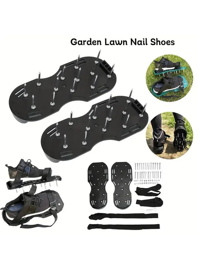 40mm Hardened Nails For Epoxy Self-Leveling Floor And Soil Aeration Professional Garden Yard Tool For Lawn Health And Oxygenation Adjustable Durable High Quality Night Sky Black - Image 1