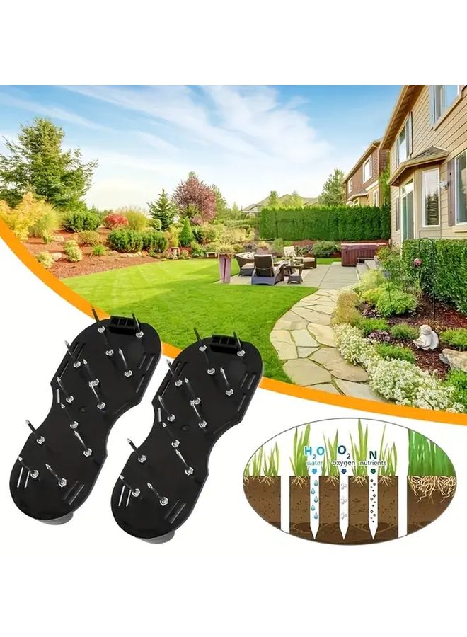 40mm Hardened Nails For Epoxy Self-Leveling Floor And Soil Aeration Professional Garden Yard Tool For Lawn Health And Oxygenation Adjustable Durable High Quality Night Sky Black - Image 5