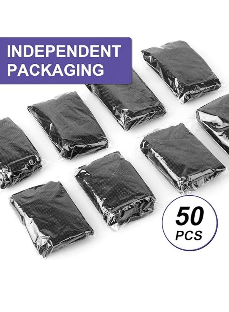 DUNISO 50 Pack Womens Disposable Vacation Bra Strapless Underwear Individually Wrapped For Beauty, SPA, Spray Tanning (Black) - Image 5