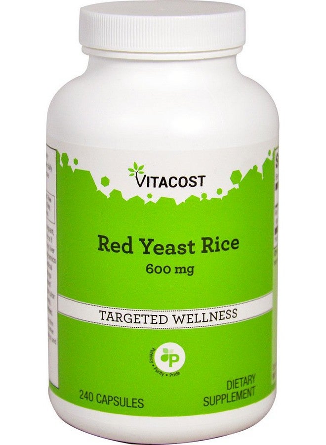 Vitacost Brand Vitacost Red Yeast Rice 600 Mg 240 Capsules - Image 2
