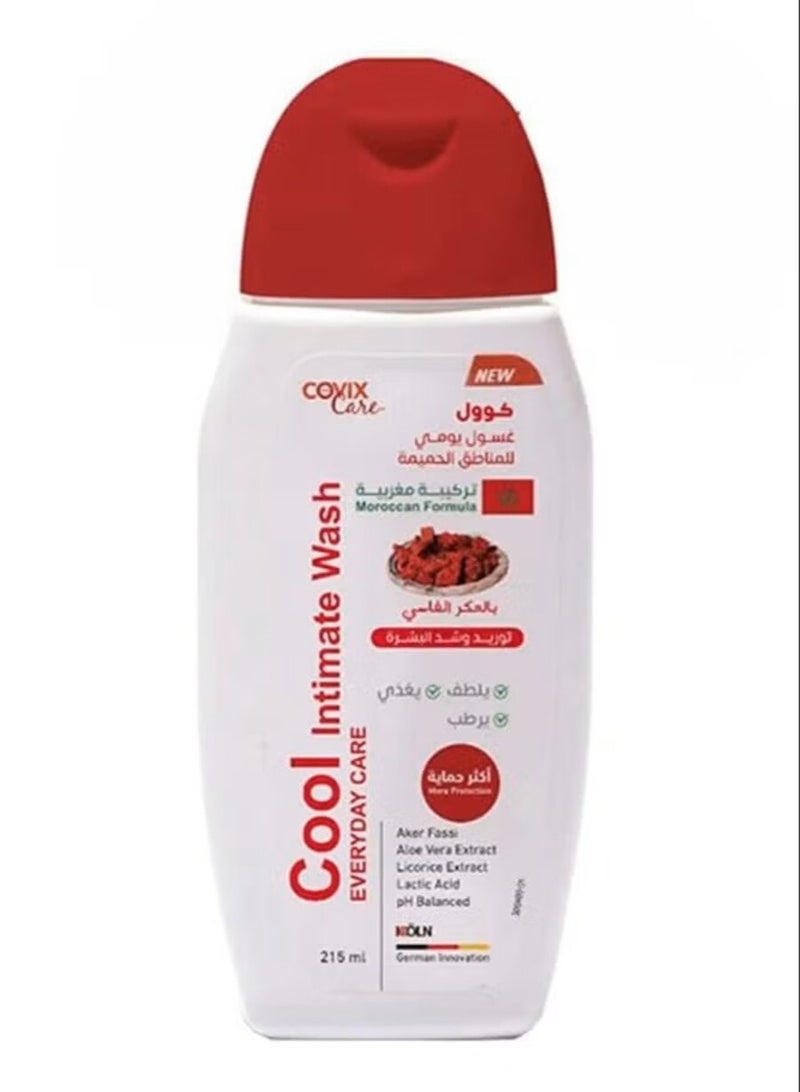 كوفيكس كير غسول يومي كول للمناطق الحميمية بالعكر الفاسي، سعة 215 مل،