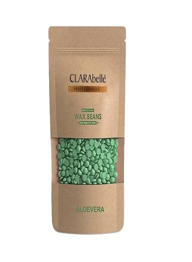 CLARABELLE PROFESSIONALS Women Aloe Vera Hard Wax Beans Depilatory Stripless Wax & Painless| Used For Upper Lips, Arms, Legs, Full Body,Bikini |Smooth Skin (Aloe Vera_250 GM)