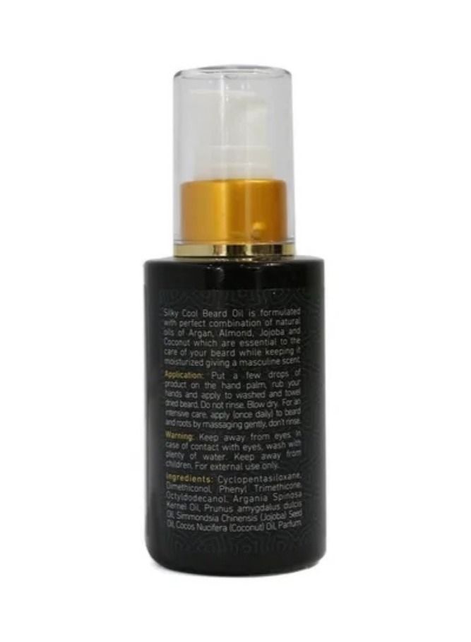 Silky Cool Beard Oil Natural Oil 60ml - Image 3