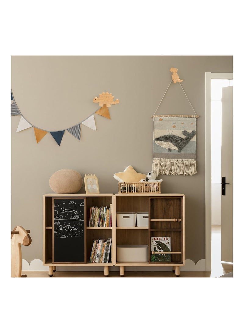 Wooden Wall Hook, ecorative Wall Hooks Nursery Wall Hooks Dinosaur Coat Hooks Natural Wood Hooks Kids Room Hooks Creative Wall Hooks for Nursery Classroom Bedroom Playroom Living Room Decorations - Image 5