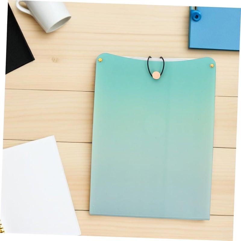 Plastic Accordion File Folder with 13 Expandable Pockets A4 Vertical Desk Organizer for School and Office Document Storage in Leaf Green - Image 5