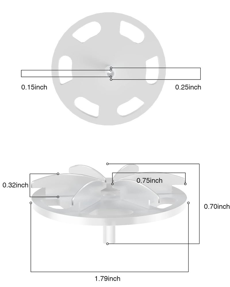 VASSON (6 Pack) Fabric Shaver Replacement Blades Compatible with VASSON Dual-Head Sweater Shavers - Image 3