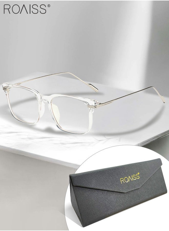 roaiss Blue Light Blocking Glasses Computer Reading Gaming TV Phones Eyeglasses Fashion Anti Eyestrain UV Eyewear for Women Men  - Image 1