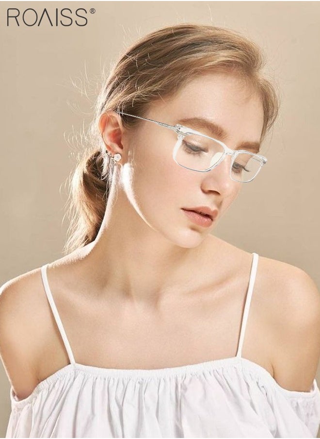 roaiss Blue Light Blocking Glasses Computer Reading Gaming TV Phones Eyeglasses Fashion Anti Eyestrain UV Eyewear for Women Men  - Image 2