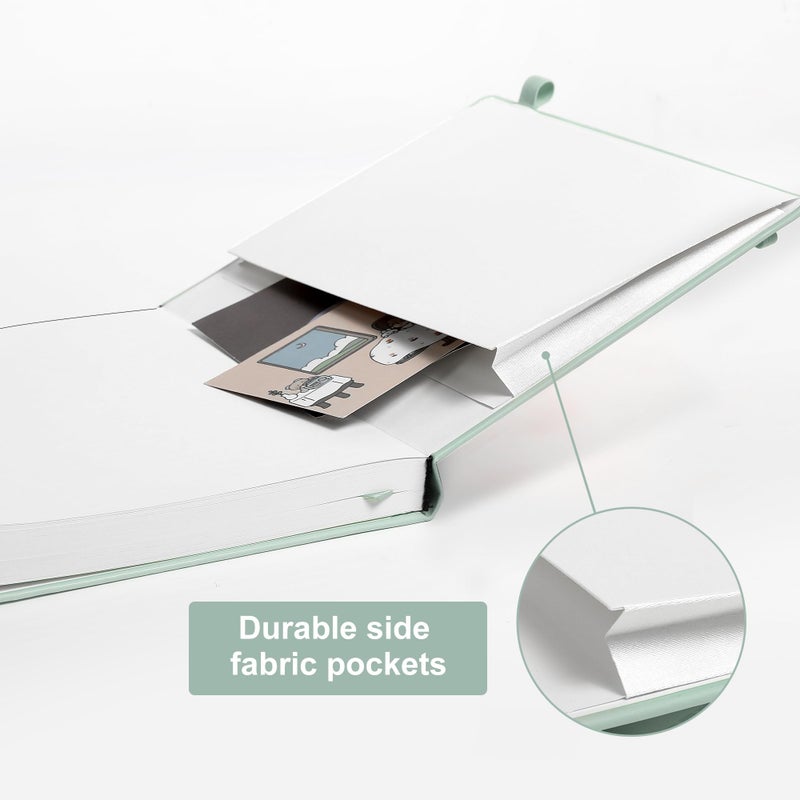 CAGIE Lined Journal Notebook for Women Men 320 Pages 100 Gsm Paper Thick Journaling Notebooks A5 Leather Journals for Writing Hardcover Journal Supplies for Work Note Taking Diary, 5.7x8.3 In, Green - Image 5