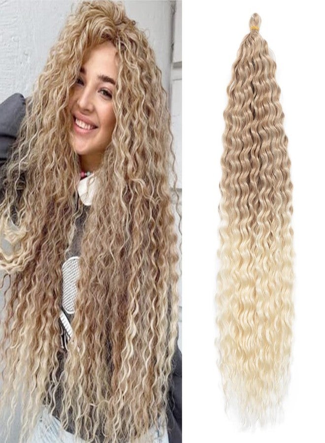 Dsoar 22 Inch 3 Packs Deep Twist Crochet Hair Ocean Wave Curly Bohemian Crochet Braids Deep Wave Hair Bundles Synthetic Hair Extensions for Women Girls - Image 1