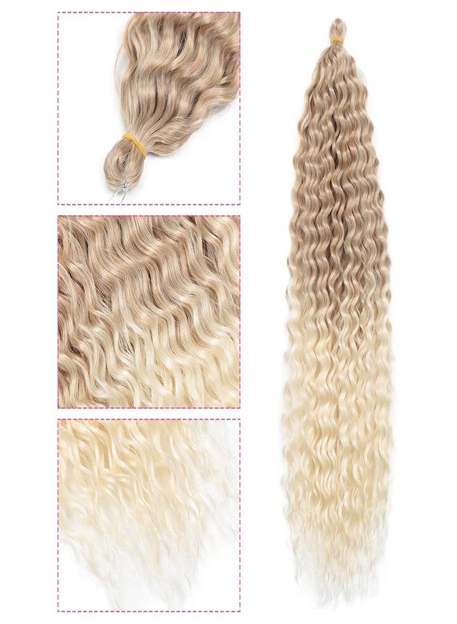 Dsoar 22 Inch 3 Packs Deep Twist Crochet Hair Ocean Wave Curly Bohemian Crochet Braids Deep Wave Hair Bundles Synthetic Hair Extensions for Women Girls - Image 4