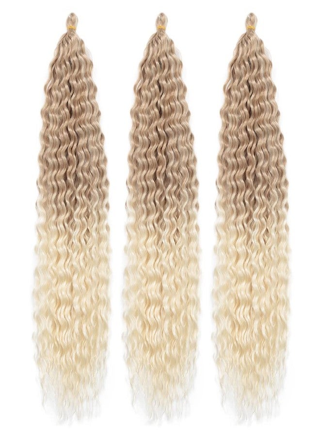 Dsoar 22 Inch 3 Packs Deep Twist Crochet Hair Ocean Wave Curly Bohemian Crochet Braids Deep Wave Hair Bundles Synthetic Hair Extensions for Women Girls - Image 2