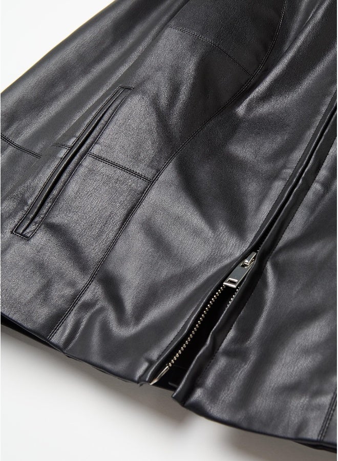 او في اس جاكيت بايكر بتأثير لامع - Image 3