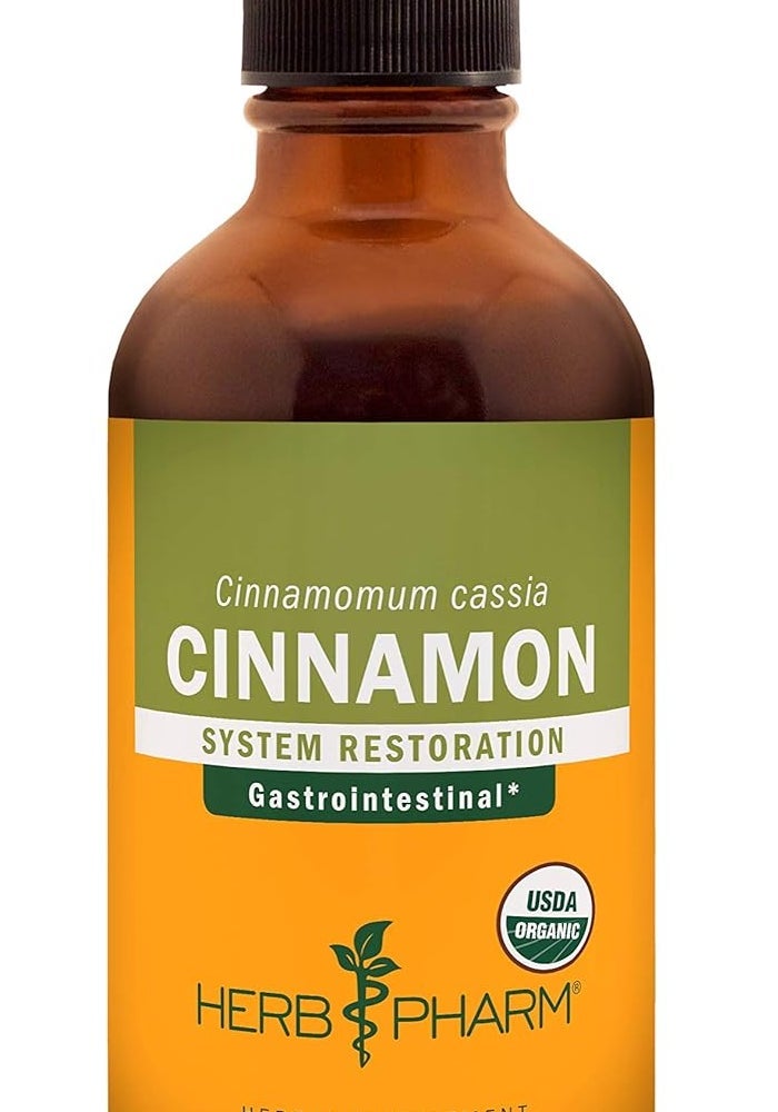 Herb Pharm Certified Organic Cinnamon Liquid Extract - 4 Ounce for Cardiovascular and Circulatory Support - Image 1