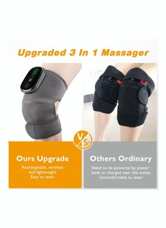 ASIV Electric Heating Therapy Knee Massager Shoulder Physiotherapy Leg Arthritis Elbow Joint Pain Relief Warm Knee Pad Brace Massage  - Image 4