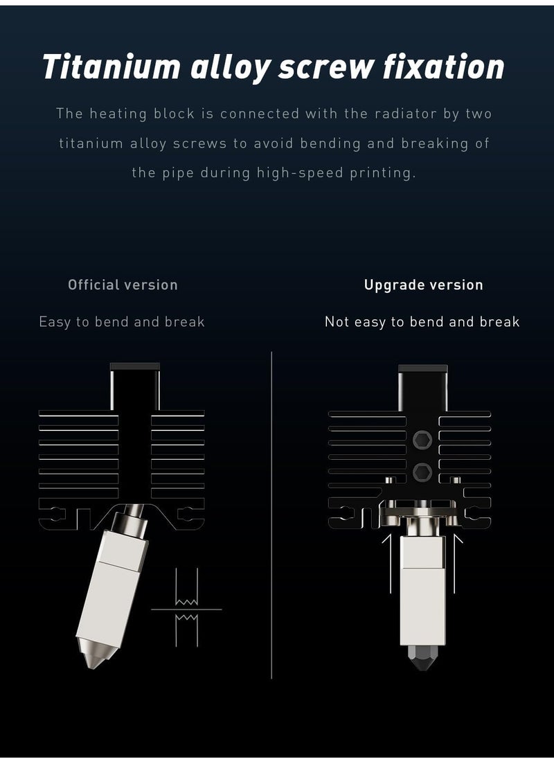 Hotend Hardened Steel Nozzle, Up to 500°C, Plated Copper Heater Block with CHT Brass Nozzle 0.4mm Compatible with Bambulab X1 / X1 Carbon Combo P1P 3D Printer - pzsku/Z6E0C473FD9D03A6AAD9FZ/45/_/1711296598/a584b54d-d3db-4052-a421-ce1b32508cef