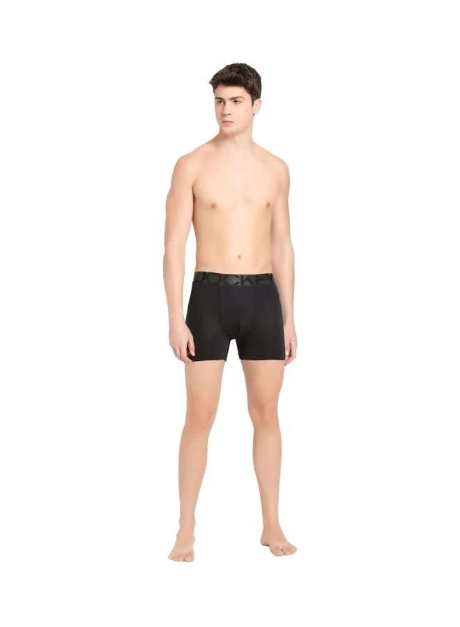 Jockey  IC30 Men Tactile Microfiber Elastane Stretch Printed Trunk with Moisture Move Treatment for Men | Best Price UAE