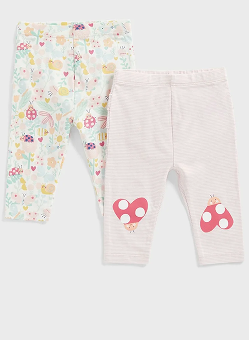 mothercare Infant 2 Pack Assorted Leggings