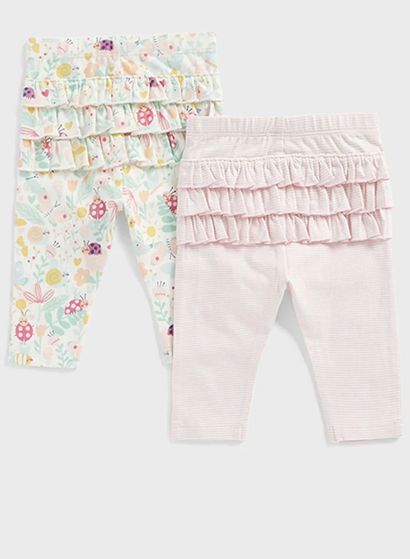 mothercare Infant 2 Pack Assorted Leggings