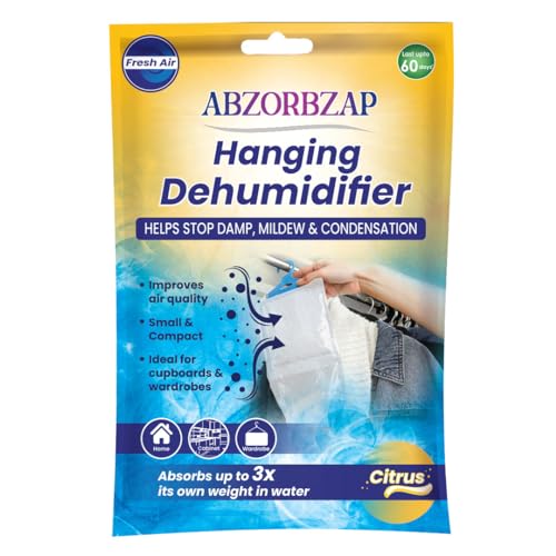 ABZORBZAP Hanging DEHUMIDIFIER Citrus 220 GM Sachet - Image 1