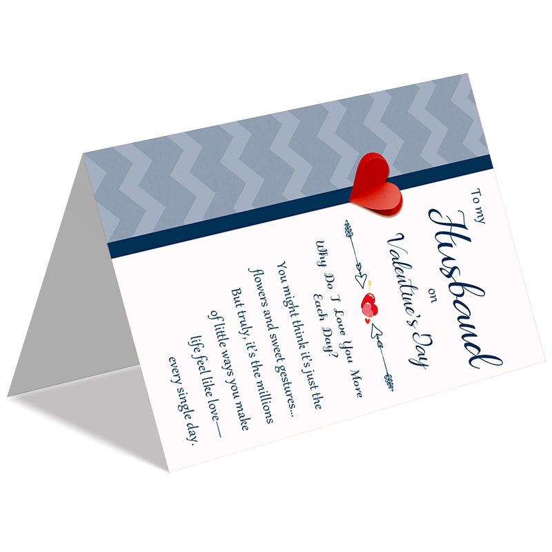 Beixian Husband Valentines Day Card, Romantic Valentines Day Cards Gifts for Husband from Wife, Funny Valentine's Day Gifts for Him - Image 5
