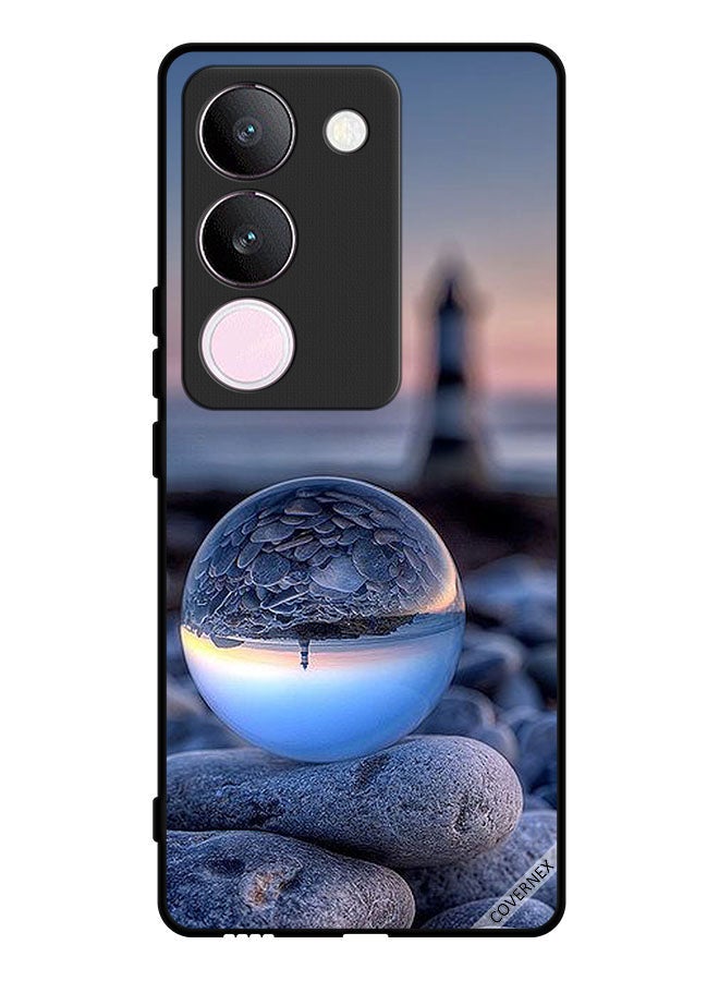 Covernex غطاء حماية لجهاز vivo V29 تصوير رائع للطبيعة في زجاج دائري - Image 1