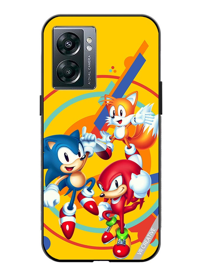 VR CREATIVE Protective Case Cover For OnePlus Nord N300 Sonic Design Multicolour - Image 1