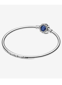 Pandora Blue Crystal Flower Clasp Sterling Silver Bracelet for Women Circumference 19cm - pzsku/Z6E0C643335D7D20D256DZ/45/_/1730123591/286c99f1-2d86-4e98-a6ff-7782801f0ef0