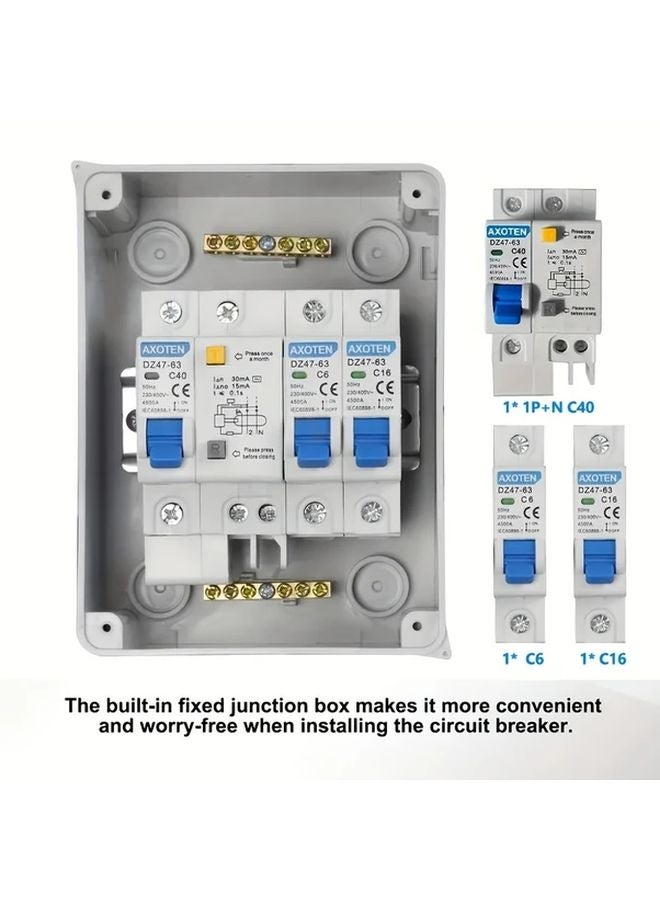 8 Circuits Surface Mounted Fuse Distribution Panel Circuit Breaker Box - Image 5