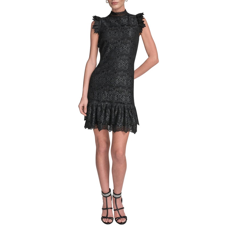 BCBG Women's Sleeveless High Neck, Black,10 - Image 1