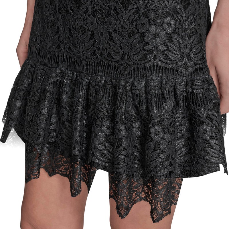 BCBG Women's Sleeveless High Neck, Black,10 - Image 3
