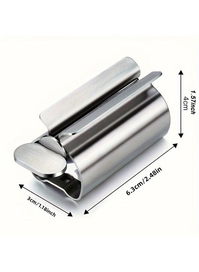 Stainless Steel Toothpaste Squeezer 2pcs Labor Saving Tube Wringer Hygienic Bathroom Accessory - Image 3