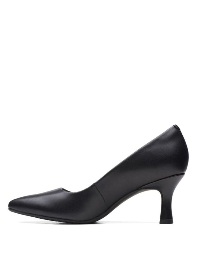 clarks Women's Kataleyna Gem Pump, Black Leather, 7 Wide - Image 5