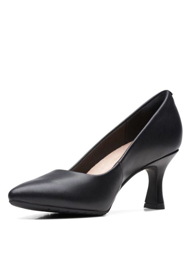 clarks Women's Kataleyna Gem Pump, Black Leather, 7 Wide - Image 4