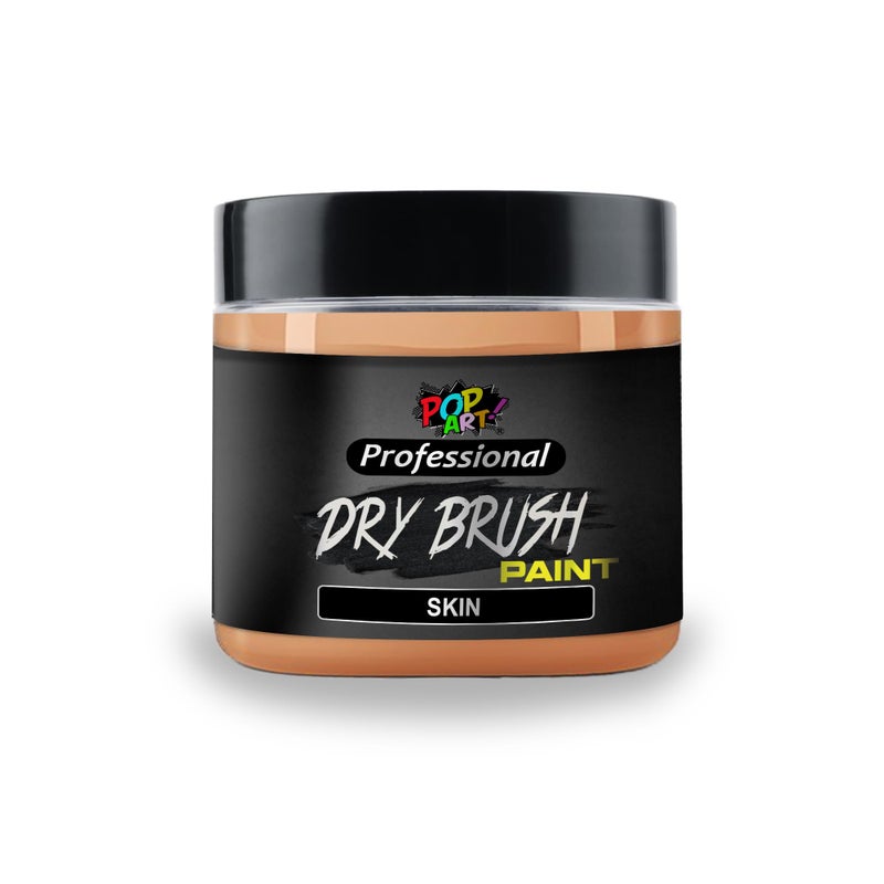 POP ART Drybrush Acrylic Paint – 50ml Jar – Matte Finish, High-Pigment, Water-Based Paint for Miniatures, Models, Terrain, Crafts & DIY Projects (Skin)