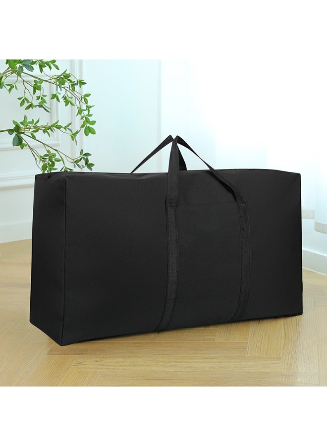 2 Pieces 80*48*25cm 100L Storage Heavy-Duty Extra Large Duffle Bag for Moving, Travel & Dorm Storage - Reinforced Handles & Double Zippers, Spacious Black Storage Bag with Durable Fabric - Image 3