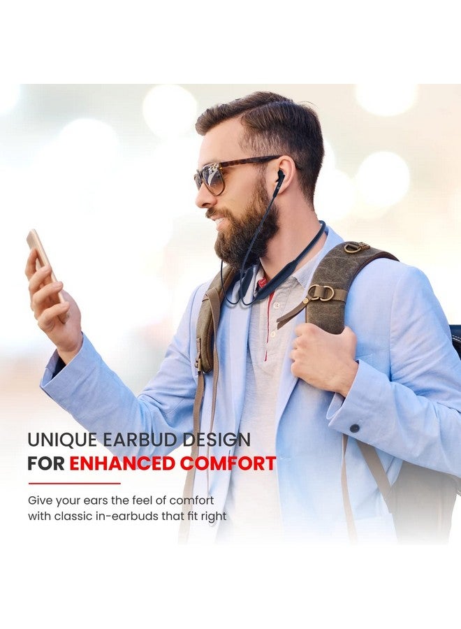 Portronics Harmonics Z5 Wireless Bluetooth Stereo Headset with 33Hrs Playtime, Double EQ Mode, 14.2 mm Dynamic Drivers, Click Action Buttons(Blue) - Image 5